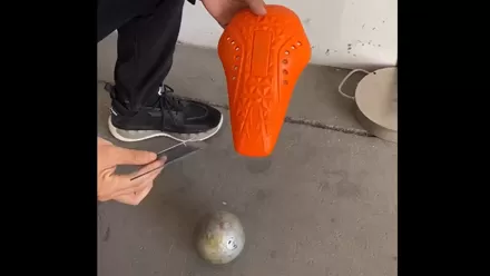 Impact Test of NNF Knee Guard for Motocycle